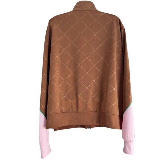 Adidas Woman's Sz 3X Retro Luxury Track Full Zip Jacket Brown Pink - Picture 4 of 12